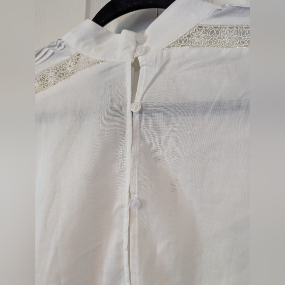 H&M Lace-Inset Cotton Blouse - Picture 13 of 16